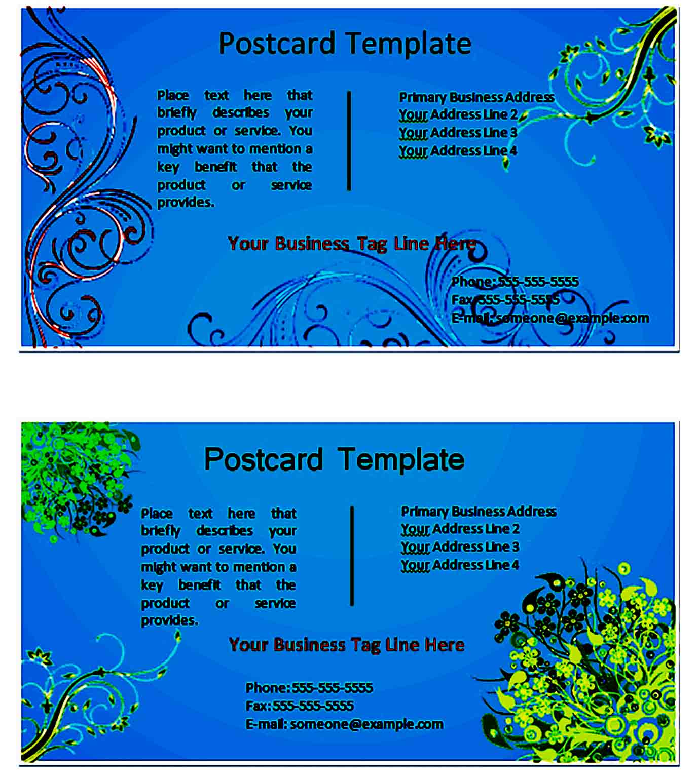 postcard template 39