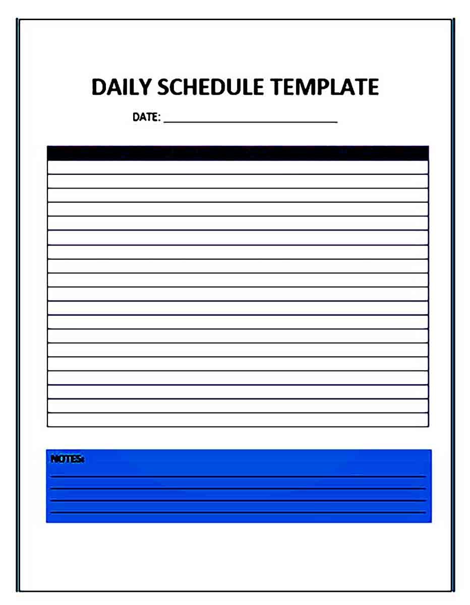 printable daily planner templates