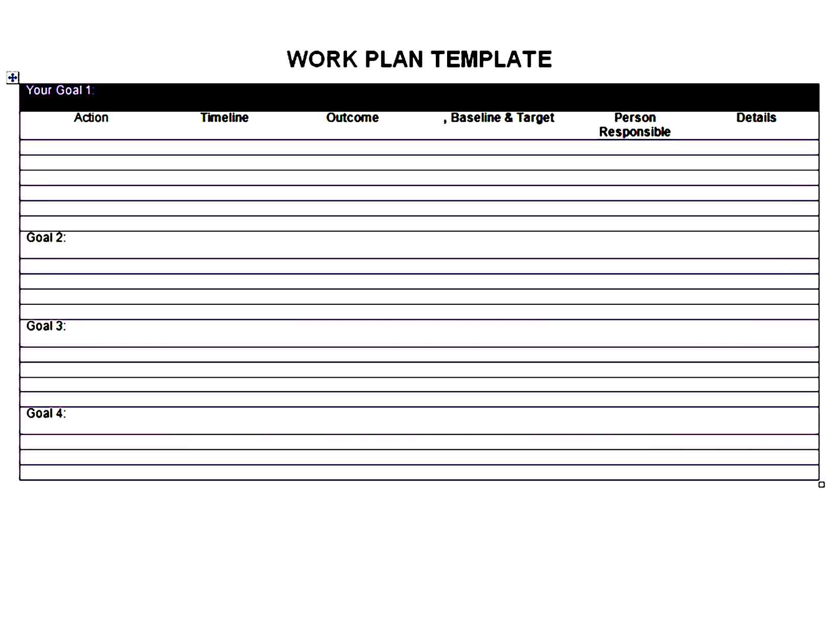 work plan template 14