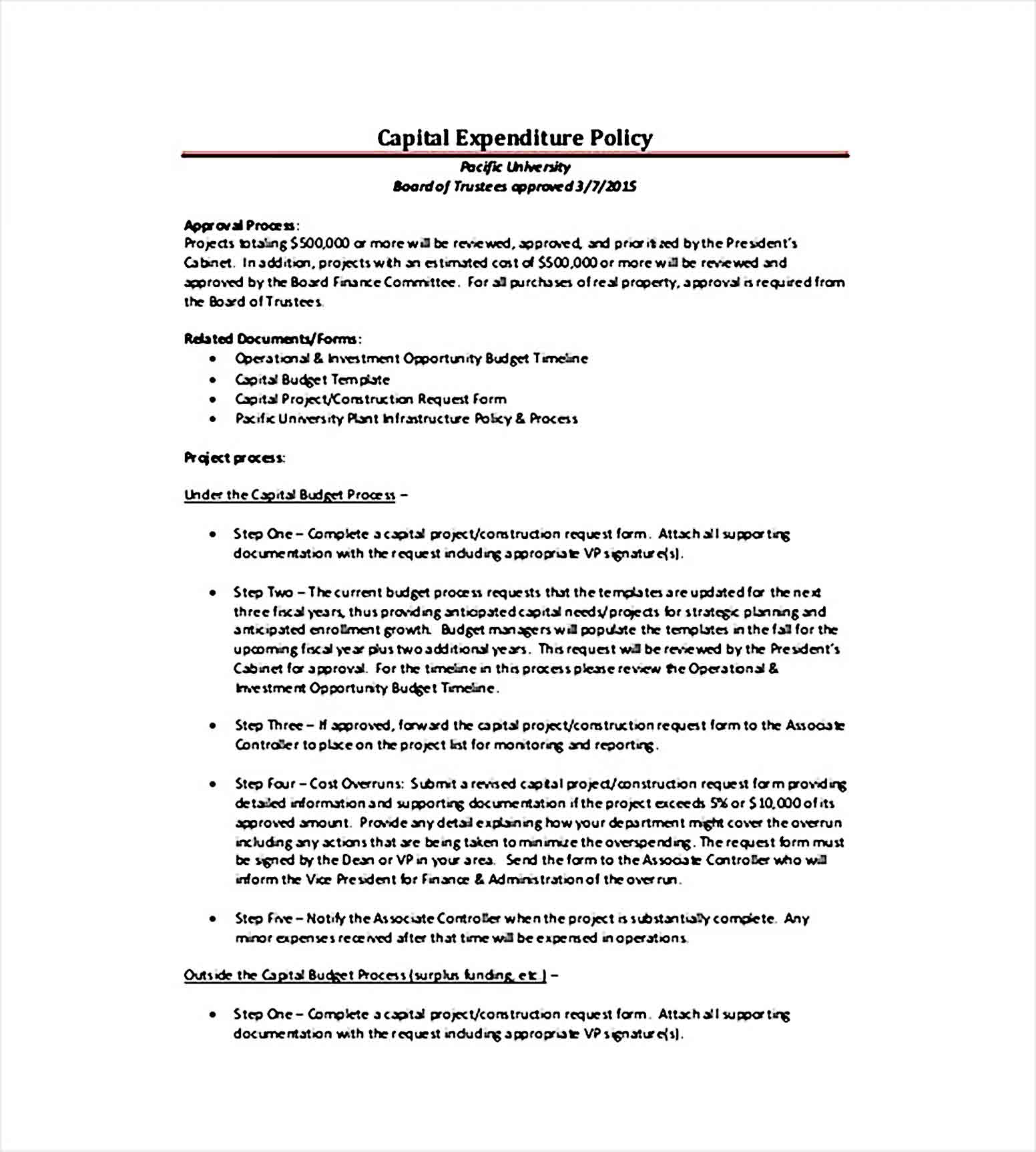 Capital Expenditure Budget Policy PDF 1