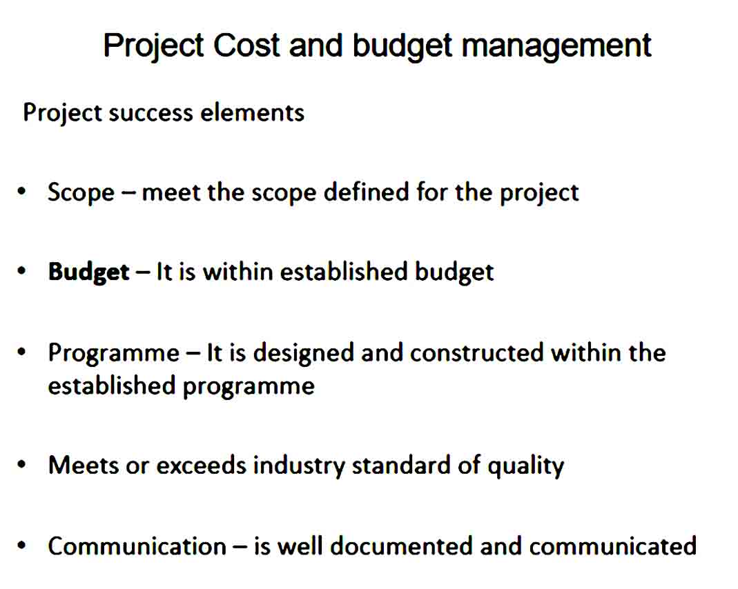 Construction Project Cost Estimate