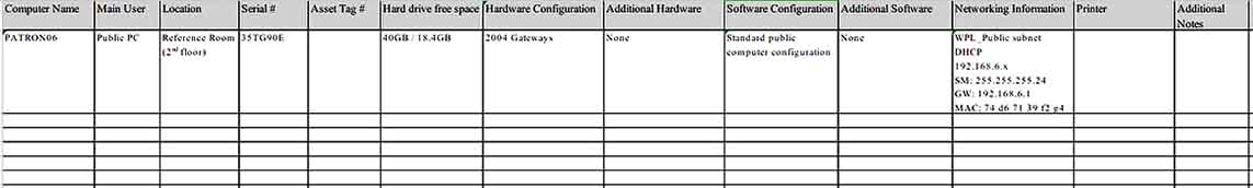 Desktop Computer Inventory In Excel1 Templates Sample
