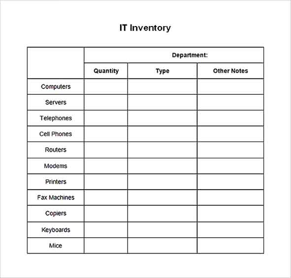 IT Inventory Template