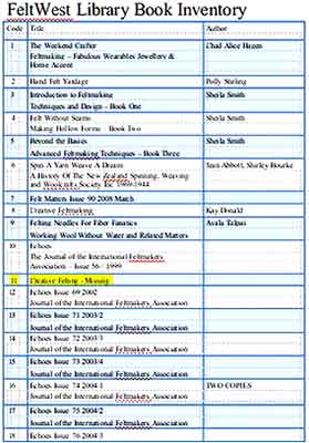 Library Book Inventory Template