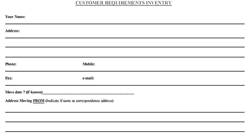Property Survey Inventory Document Free Download 1