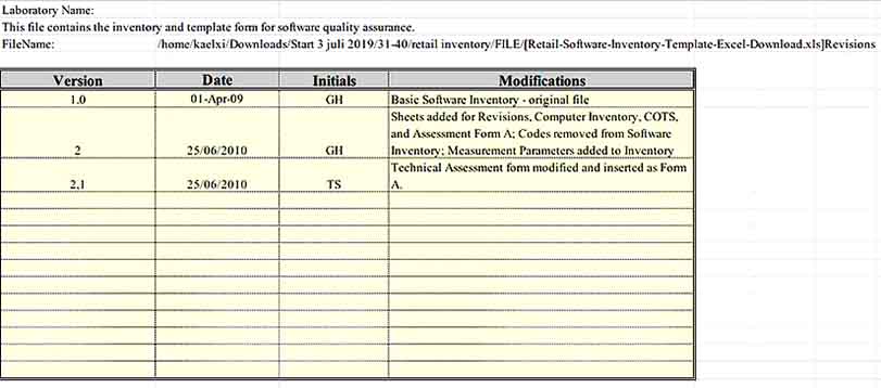 Retail Software Inventory Template Excel Download 1