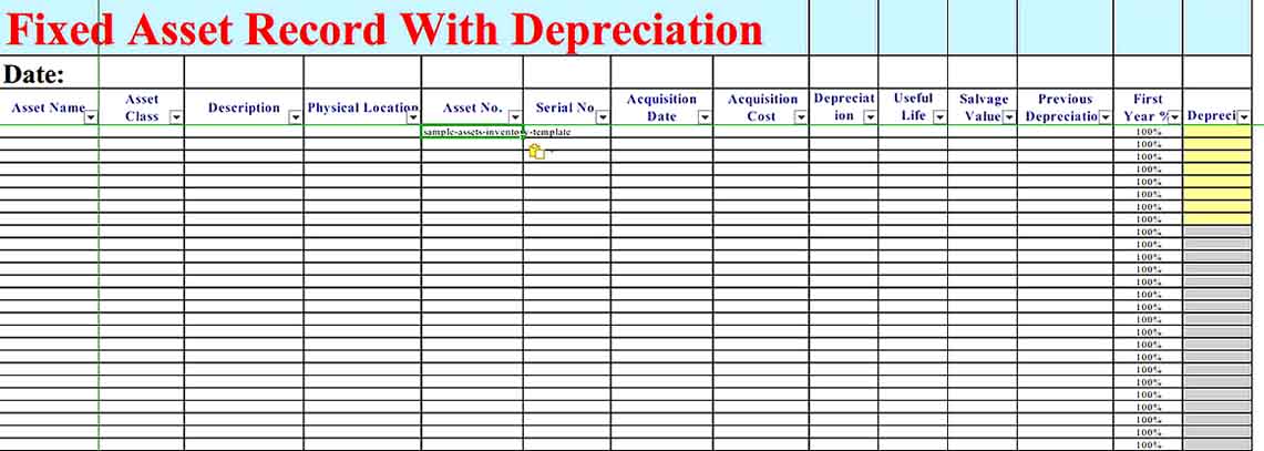 Simple Asset Inventory Template Excel Download1