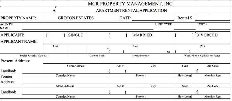 Tenant Agreement Form in Excel Format 1 Templates Sample
