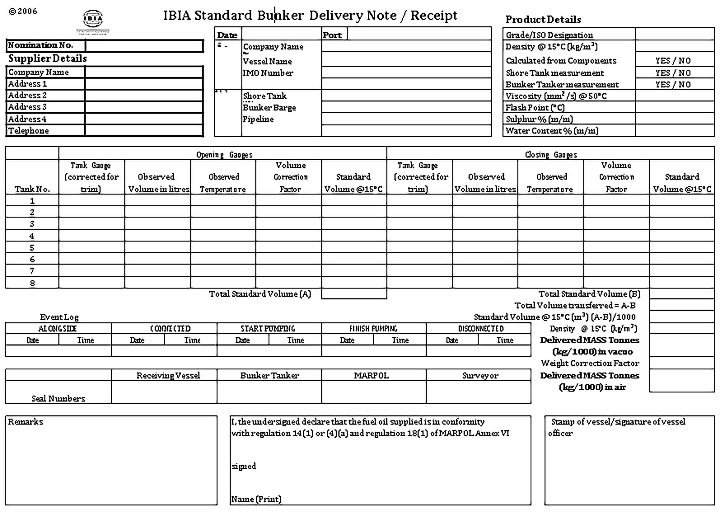 Sample Delivery Note Receipt Templates