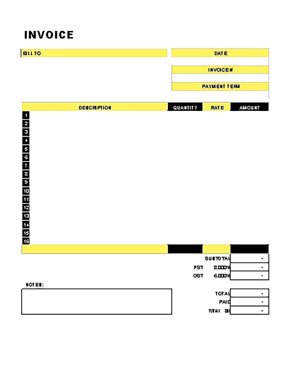 Sample Templates Advertising Agency Invoice