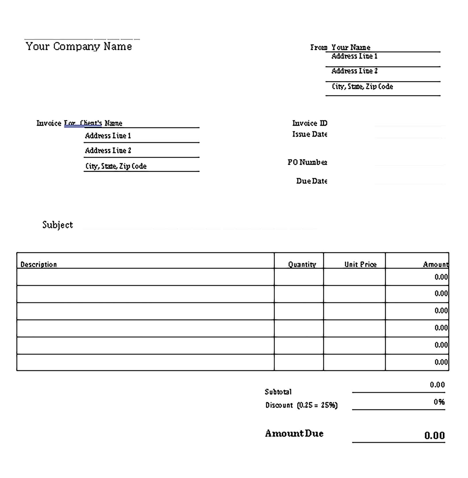 Sample Templates Home Bakery Invoice 1 1