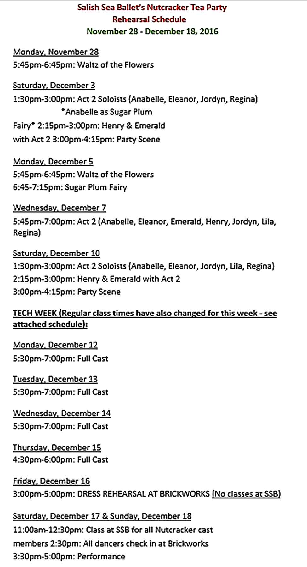 Template Tea Party Schedule Sample