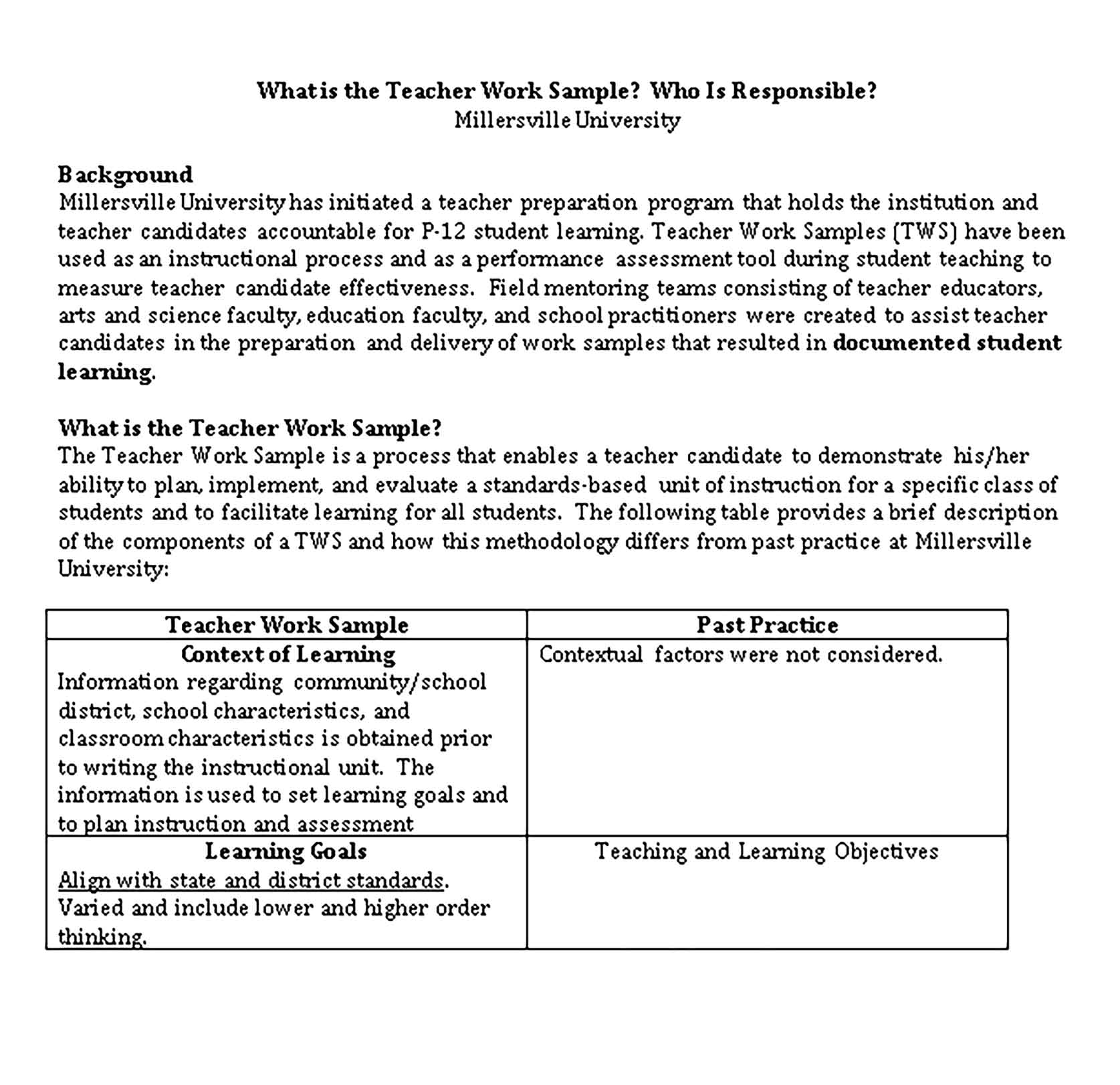 Template Teacher Schedule in Word Doc Sample