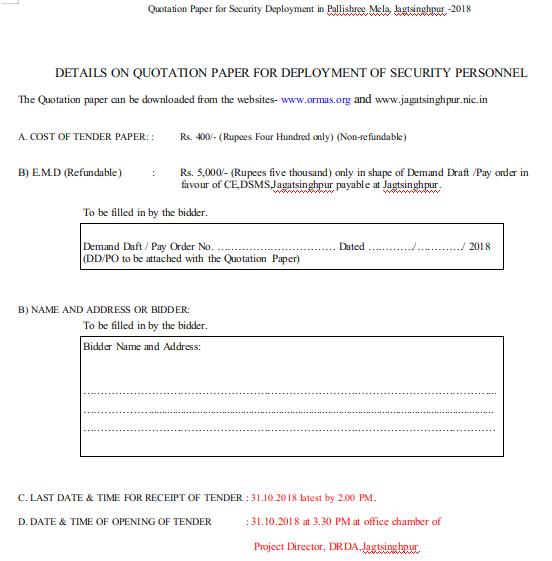 Quotation Paper for Security Deployment