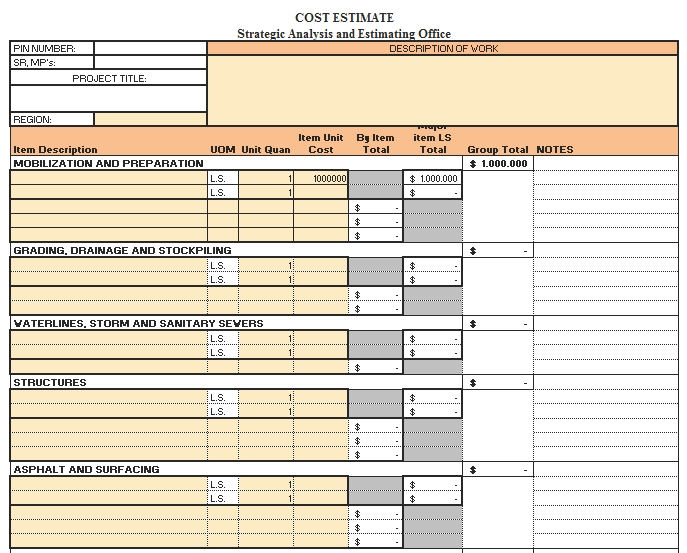 Templates An Excel for Change Order Summery Sheet 2 Example