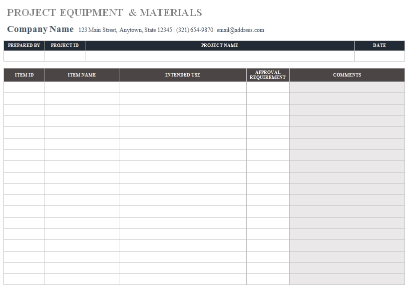 Templates Construction Submittal Order 3 Example
