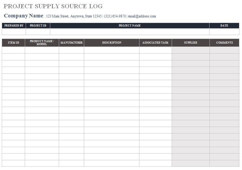 Templates Construction Submittal Order 4 Example