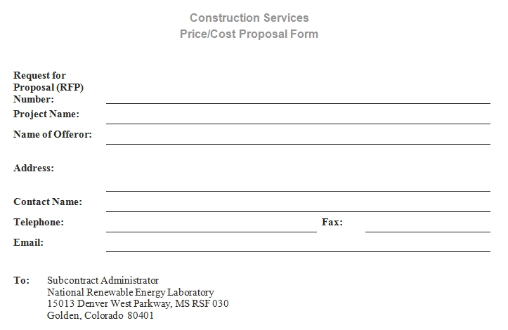 Templates Simple Construction Proposal Order 1 Example