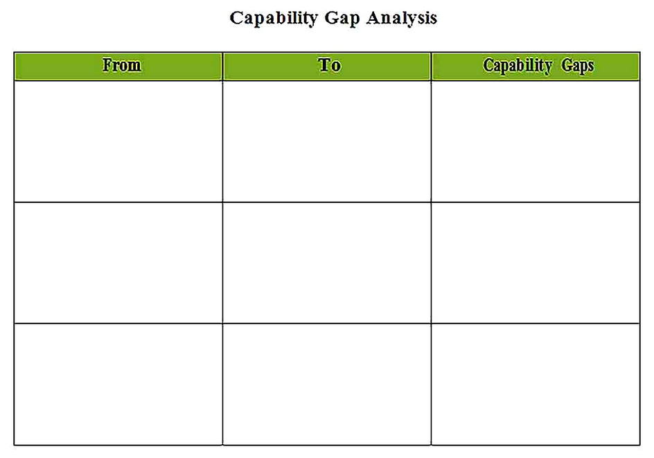 Templates for Capability Gap Analysis Sample
