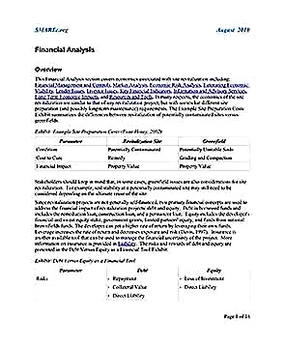 Templates for Financial Analysis Overview 1 Sample