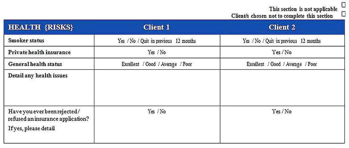 Templates for Financial Needs Analysis 5 Sample Copy