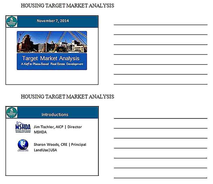 Templates for Housing Target Market Analysis Sample