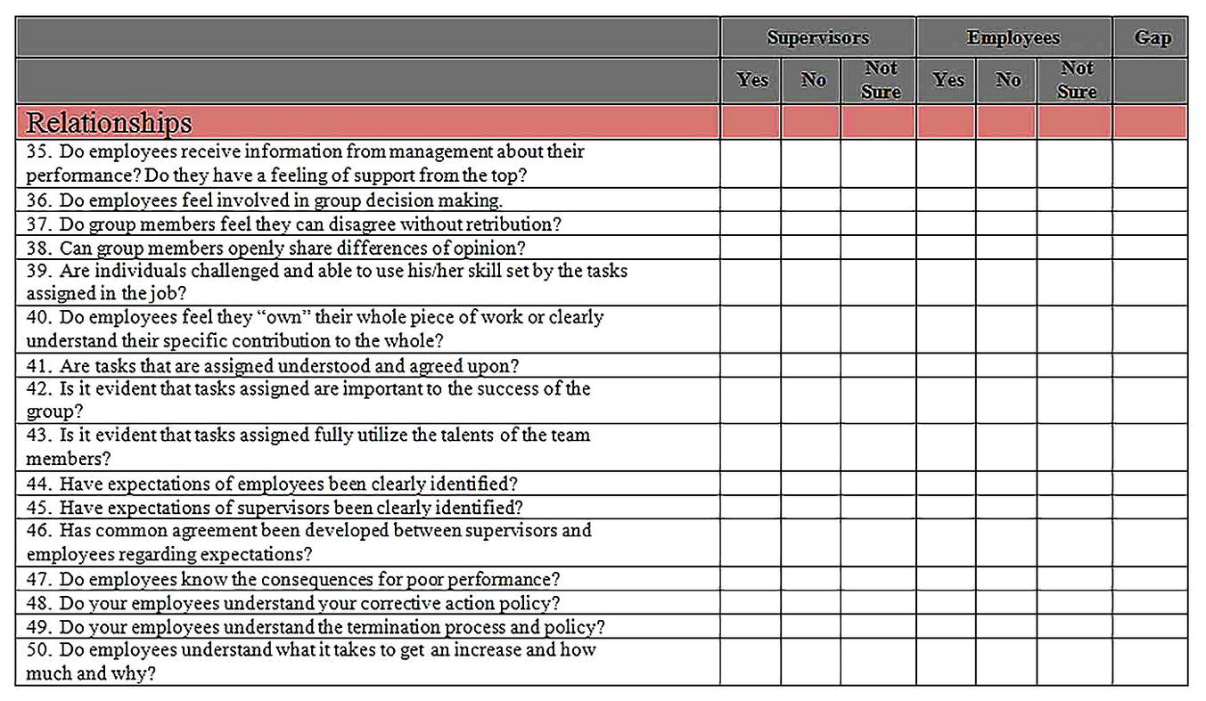 Templates for Organizational Gap Analysis 3 Sample