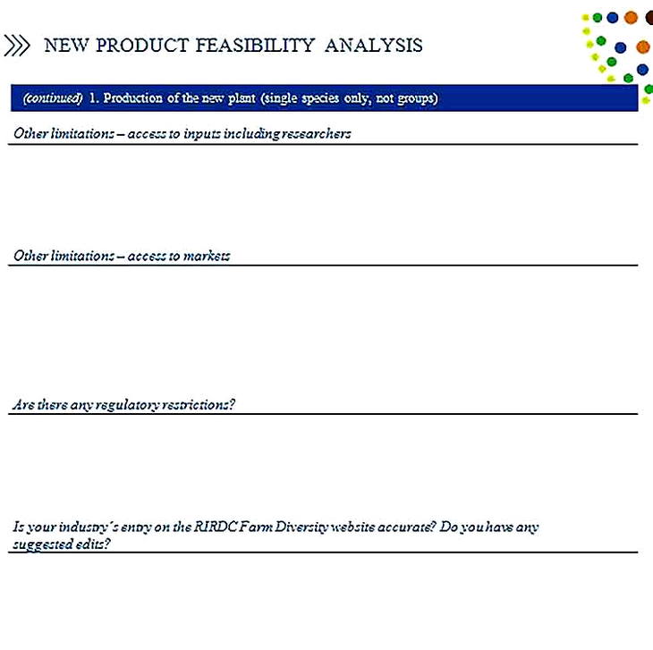 Templates for Product Feasibility Analysis 2 Sample
