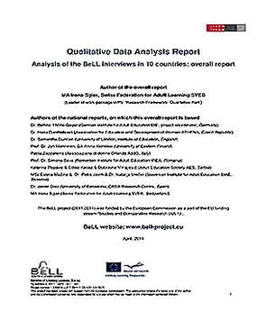 Templates for Qualitative Analysis Report Sample