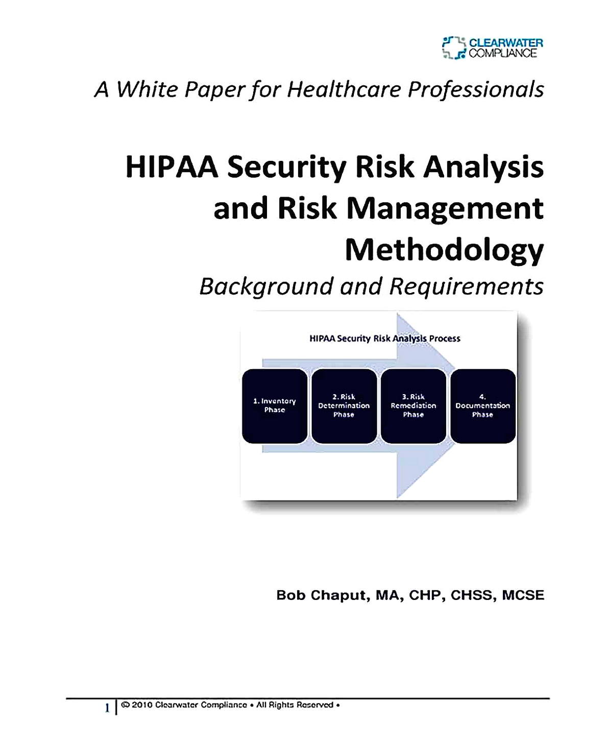 Templates for Simple HIPAA Security Risk Analysis 01 Sample