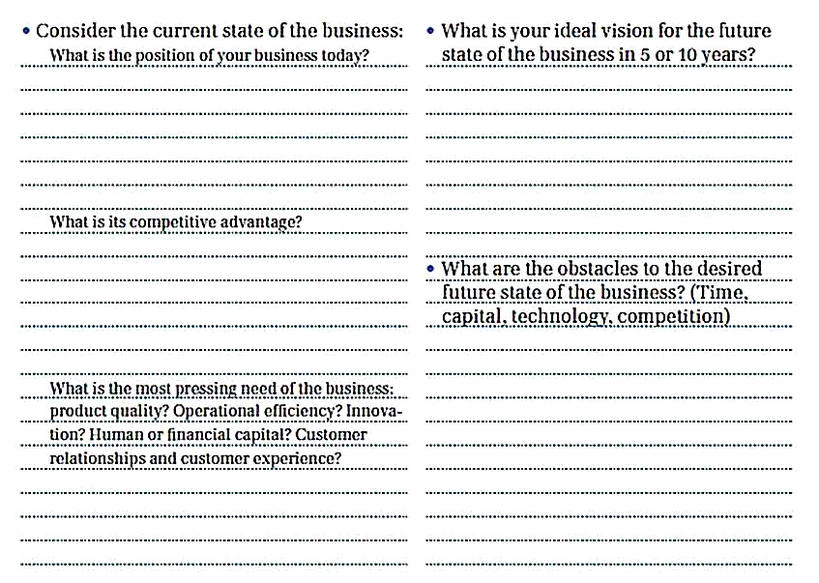 Templates for Small Business Needs Analysis2 Sample