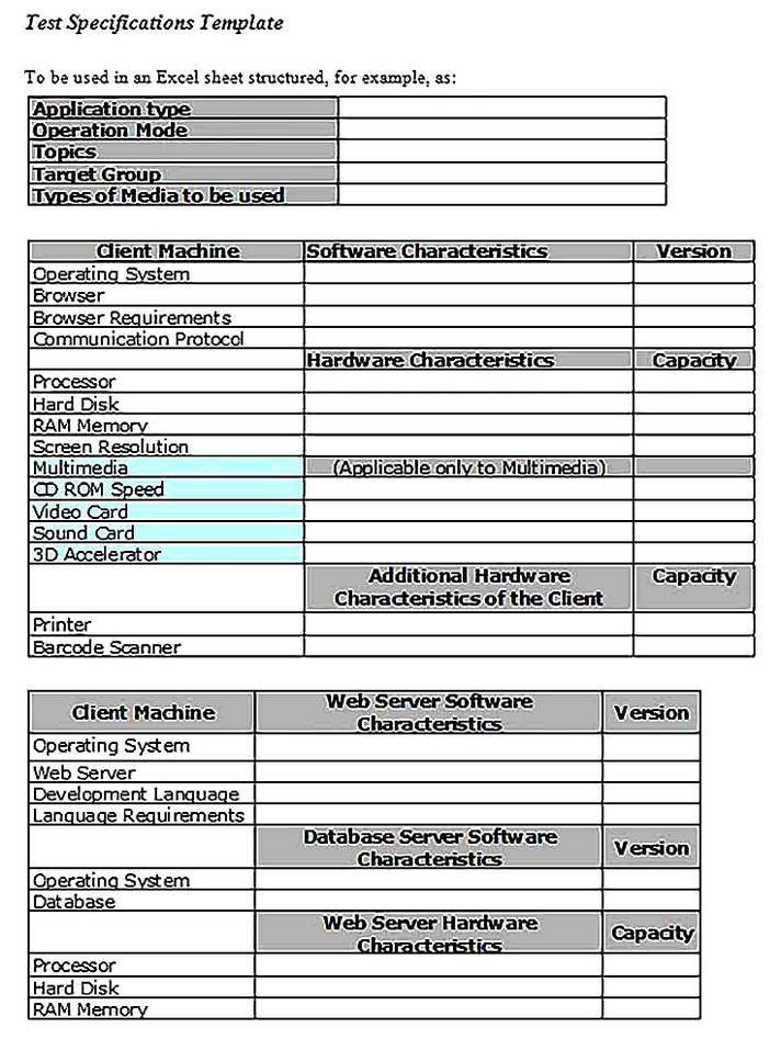 Templates for System Requirements Analysis 5 Sample
