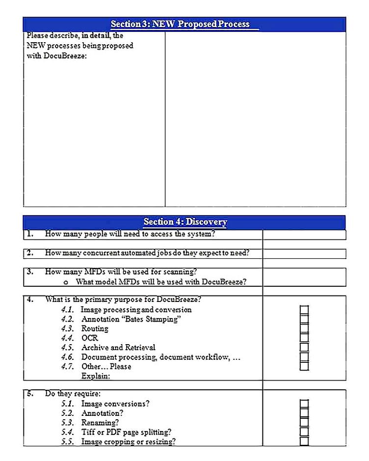 Templates for of Business Needs Analysis 2 Sample