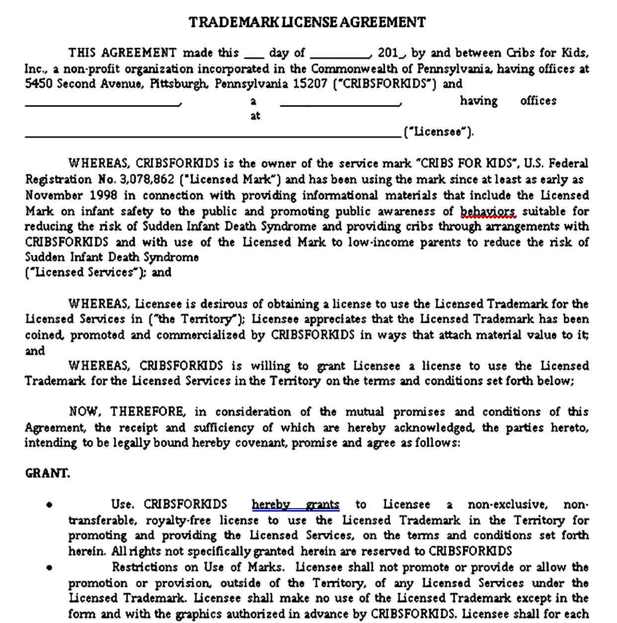 007 C4K Trademark License Agreement6