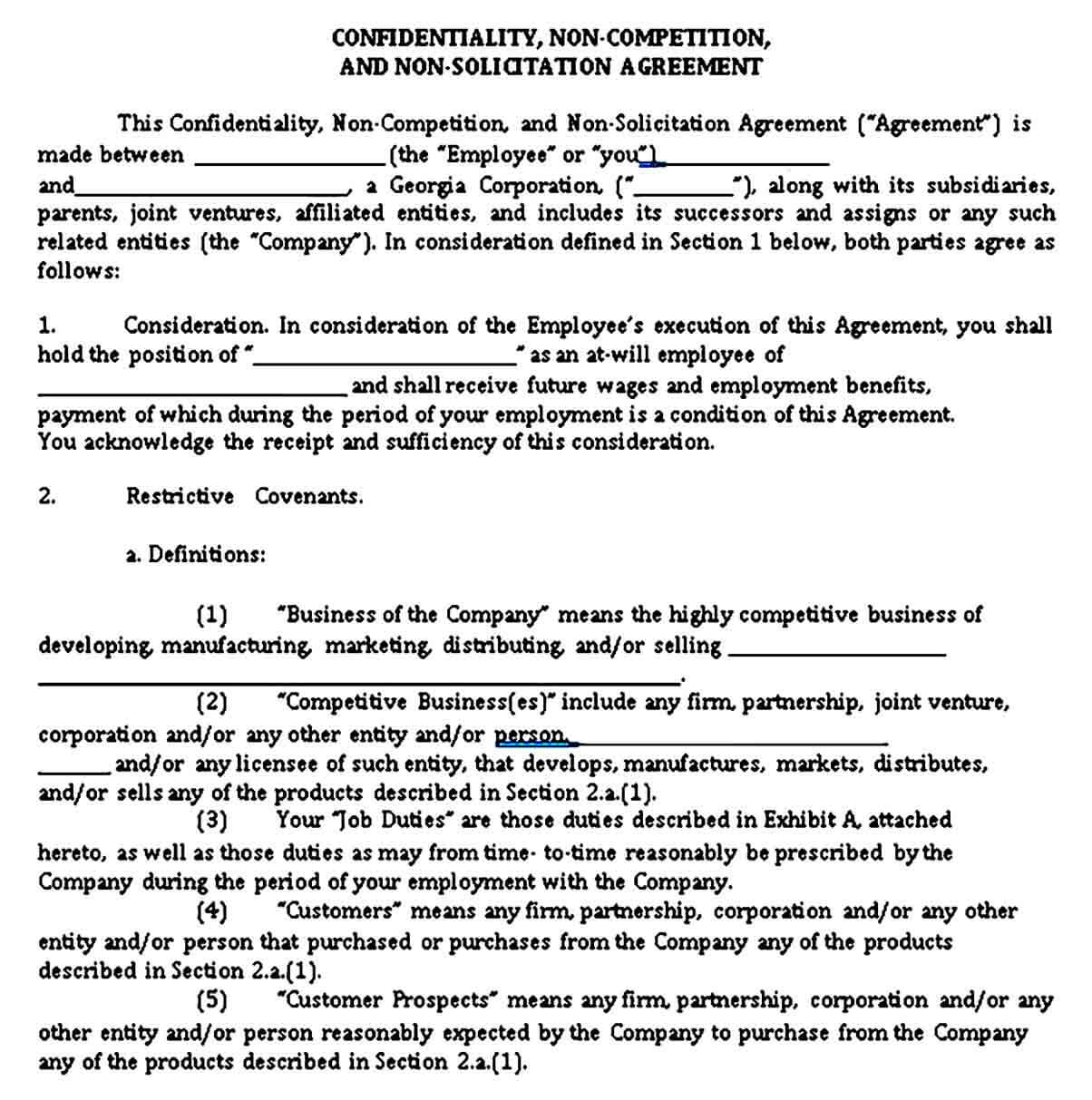 Confidentiality agreement contract sample