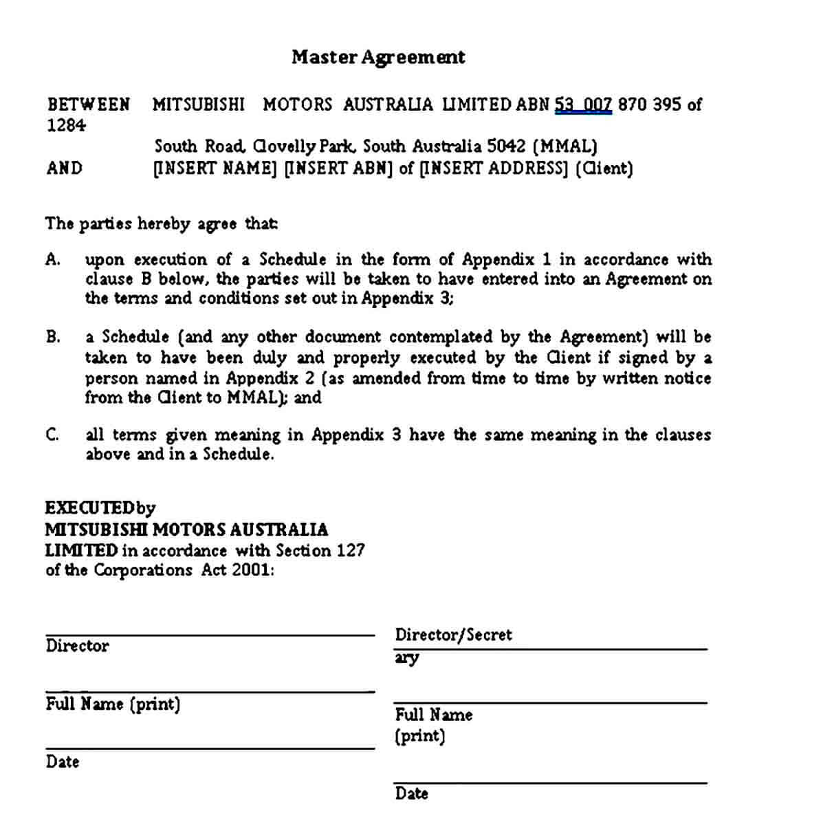 Electric Vehicle Lease Agreement Template