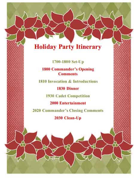 Templates Holiday Party Example