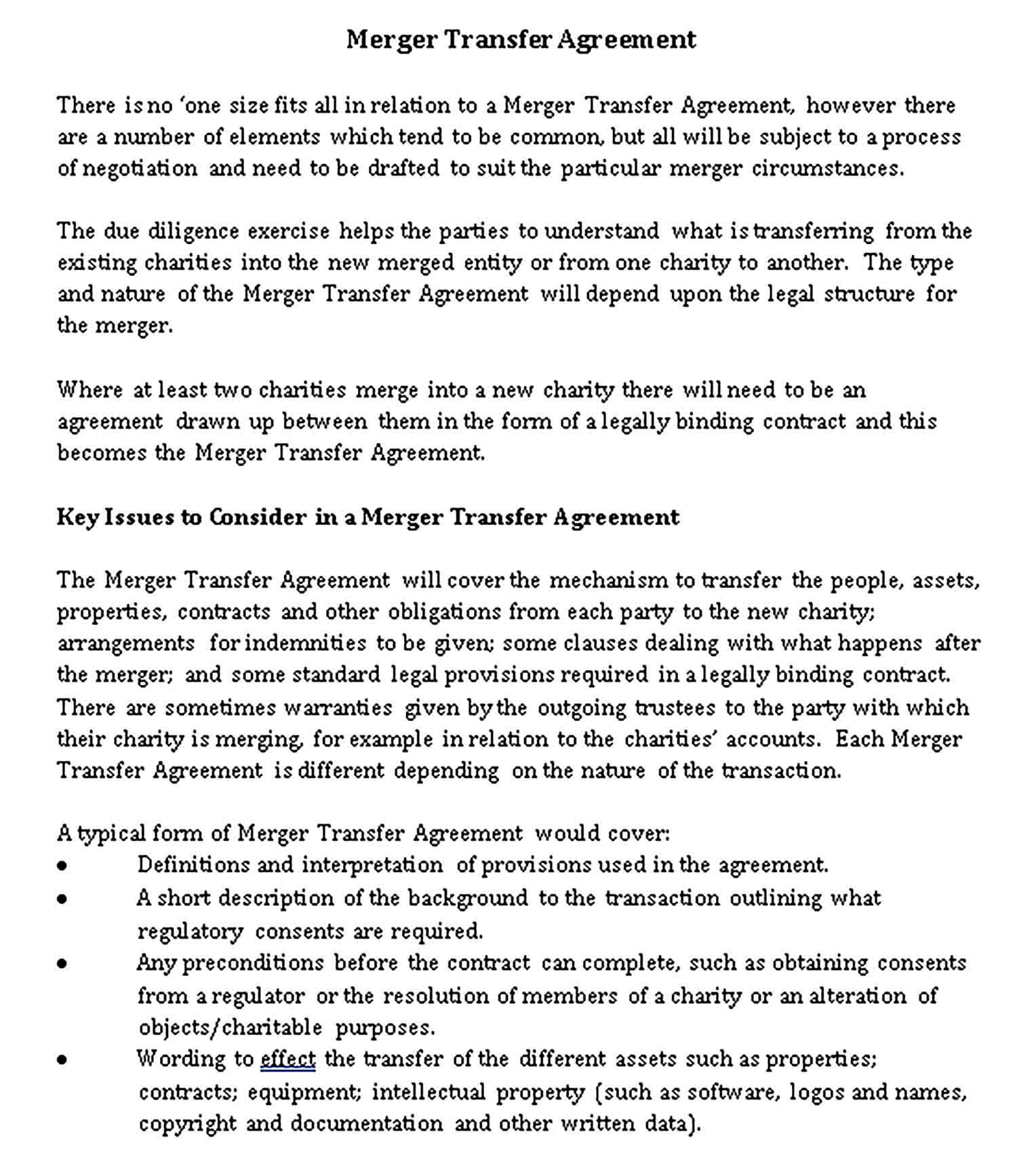 Templates Merger Transfer Sample