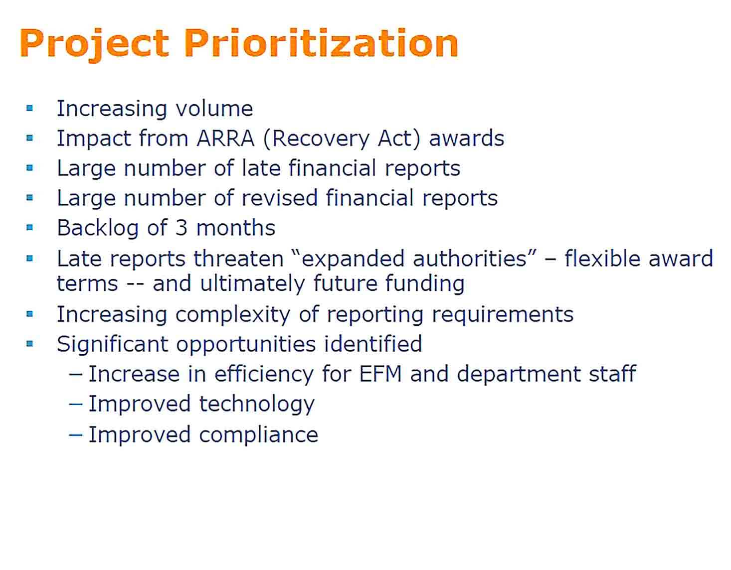 Sample Financial Project Report Format