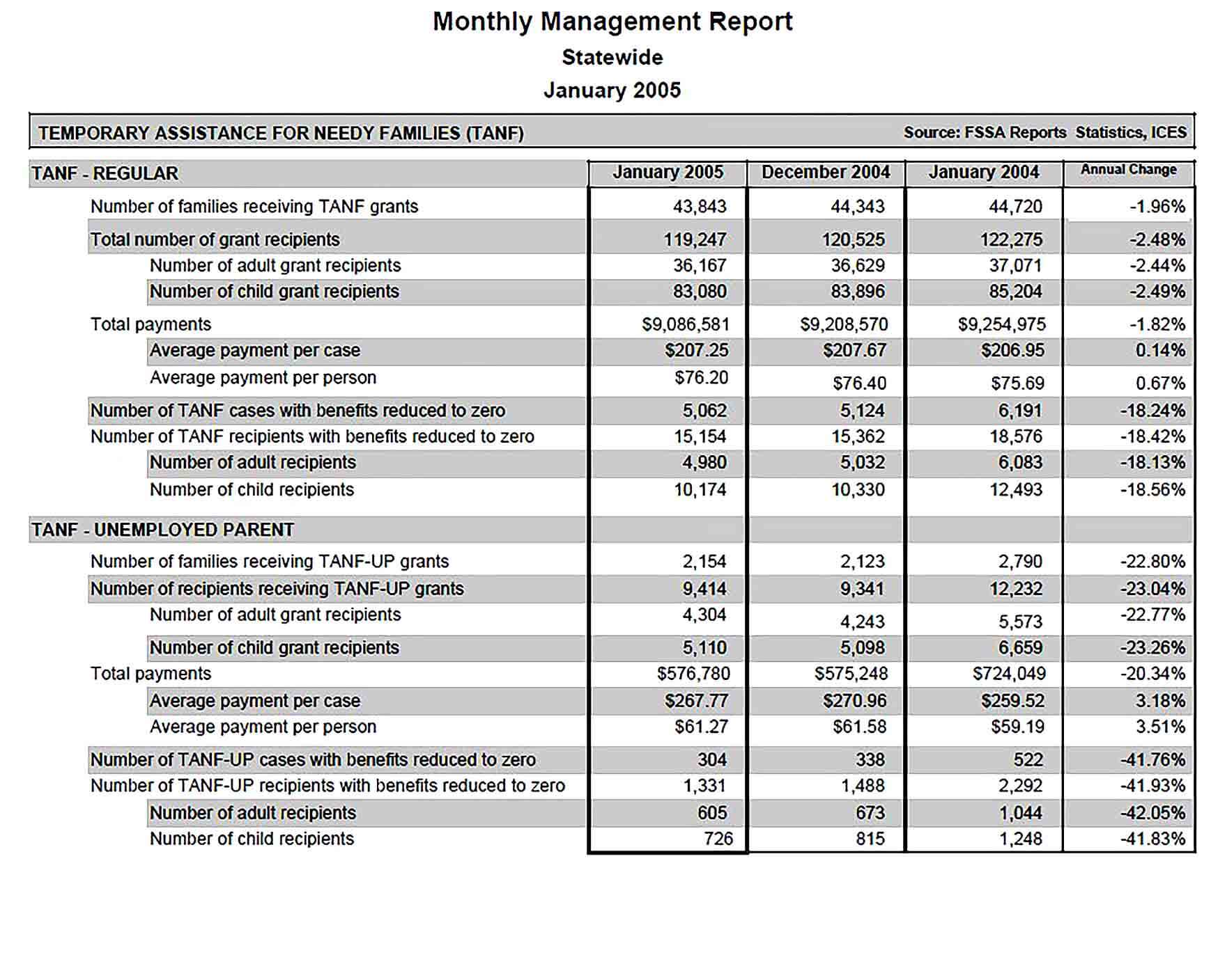Sample PDF Format Monthly Management Report Template