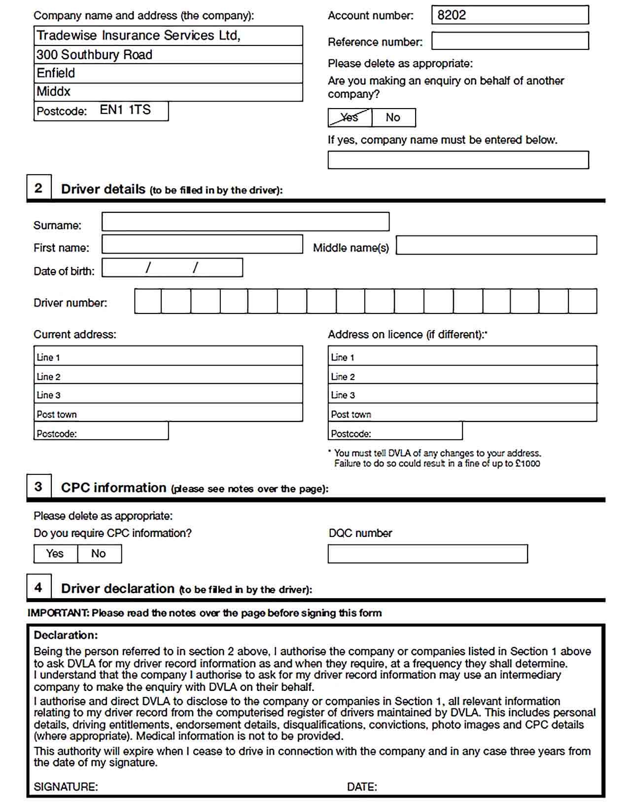 Sample Commercial Vehicle Accident Report Form Template