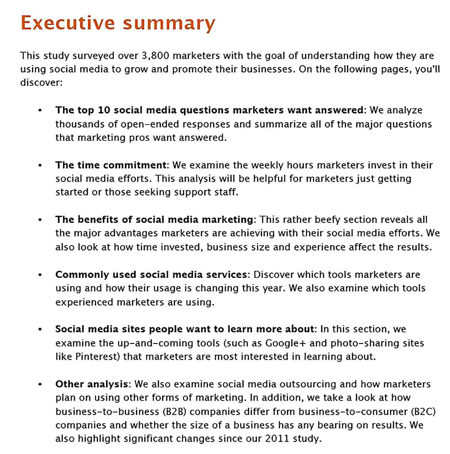 Sample Social Media Marketing Industry Report