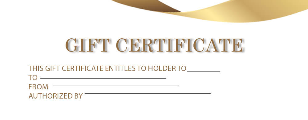 Gift Certificate templates example psd design