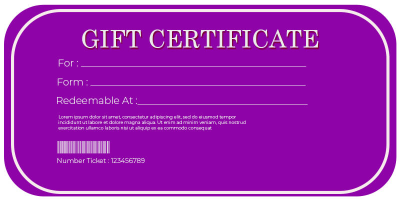 Gift Certificate templates in photoshop