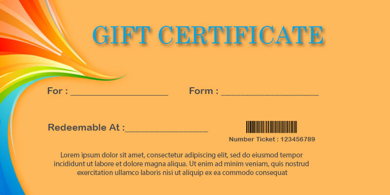 Gift Certificate templates in photoshop