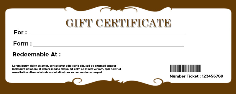 Gift Certificate templates in psd design