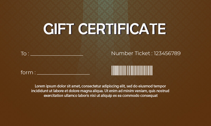 Gift Certificate templates templates for photoshop
