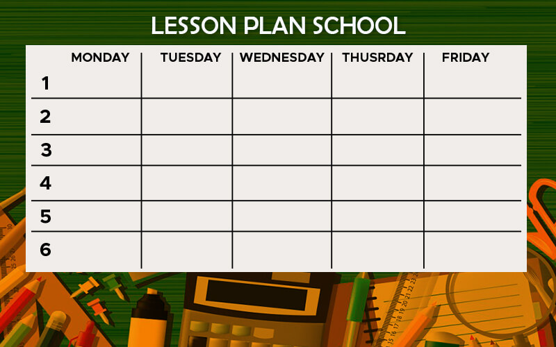 Lesson Plan example psd design