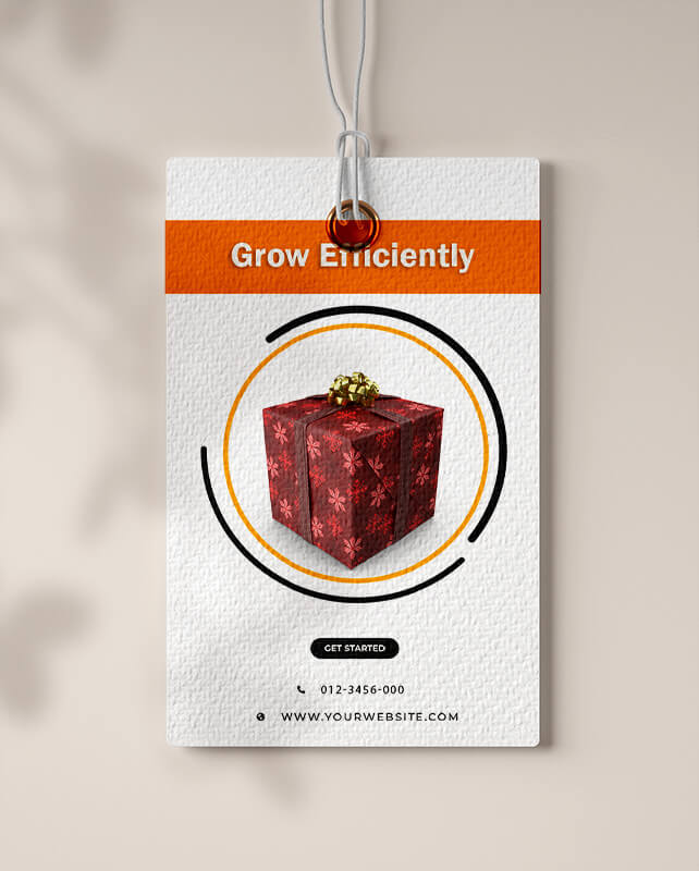 gift tag in photoshop