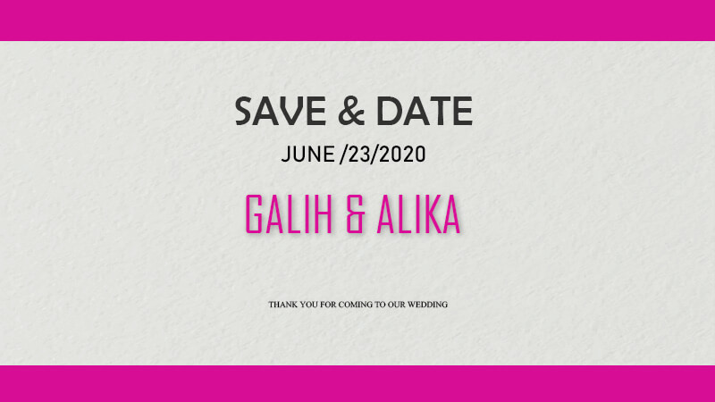save the date example psd design